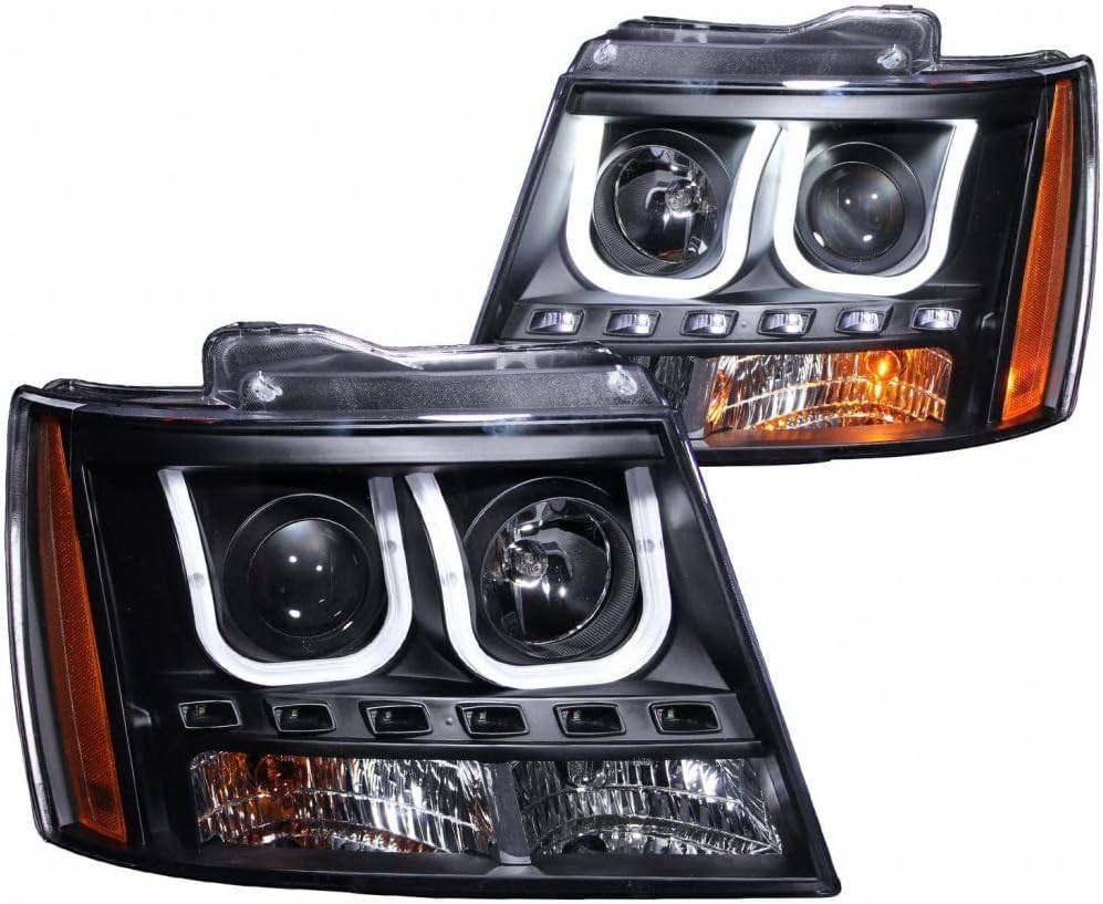 Projector Headlights with U-Bar Black S7722