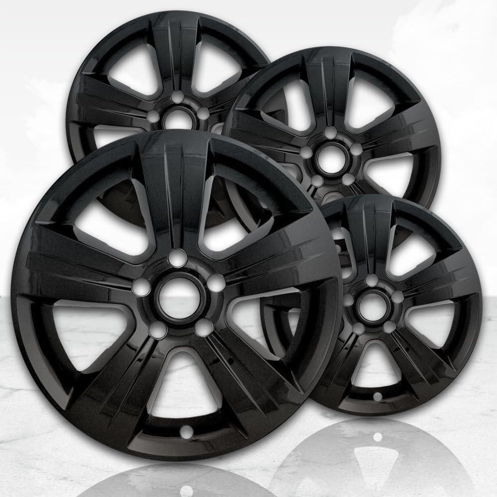 17" Gloss Black Wheel Skins Set of 4 K397