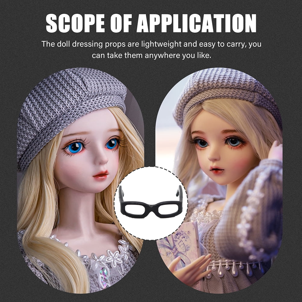 Black Frame Glasses Plastic 60 Pcs S5351