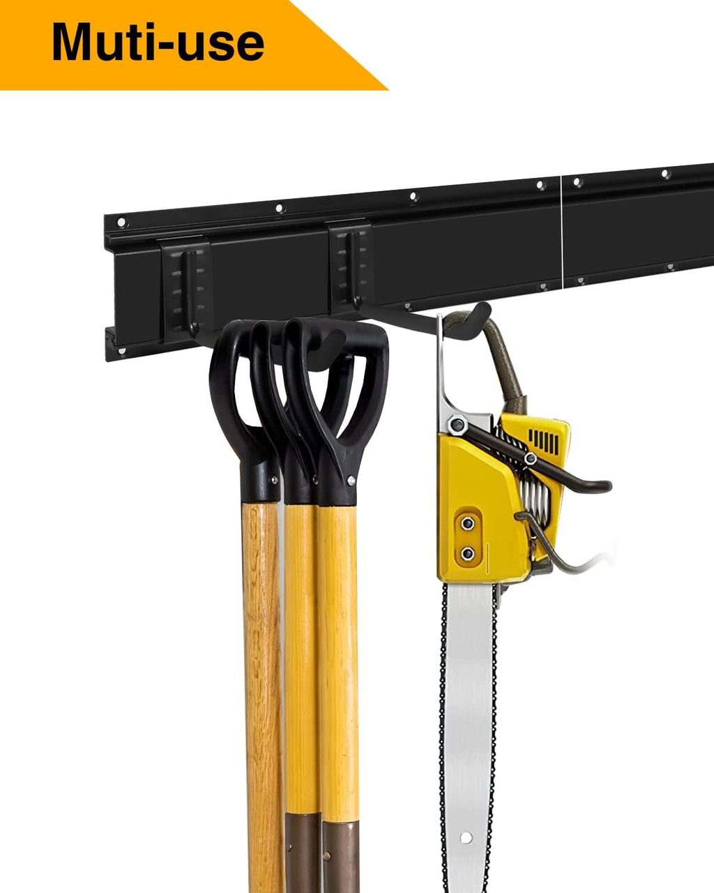 64INCH 4 Rail Aluminum Steel Wall Mount Tool Organizer, Pack of 2 X609233