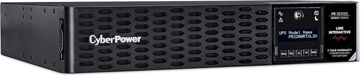 Smart App Sinewave UPS System, 2200VA/2200W, 8 Outlets, 2U Rack/Tower A295832