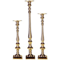 3 Piece Stainless Steel Candlestick Set in Gold S418423