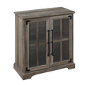 Grey Wash 2 Door Accent Cabinet O269