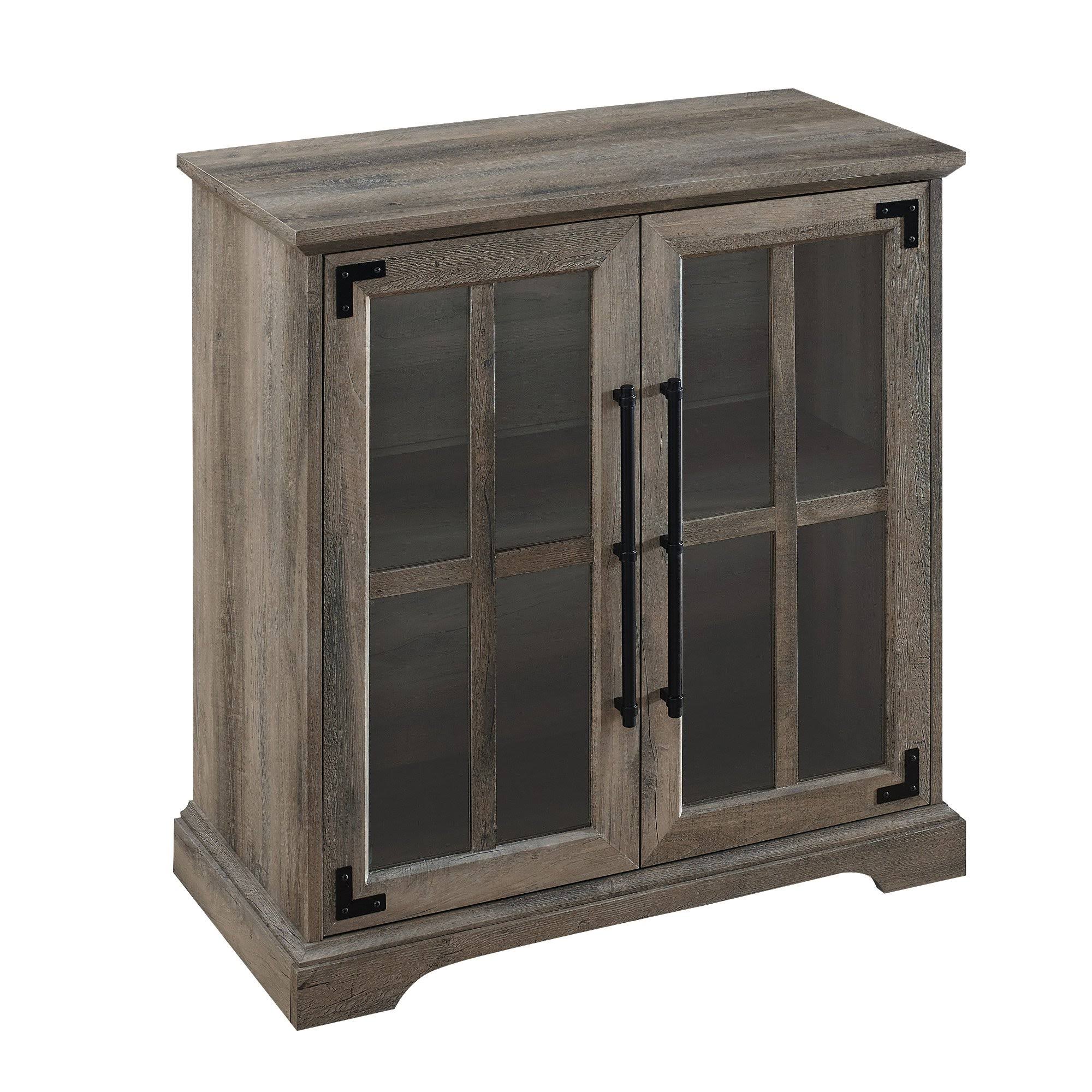 Grey Wash 2 Door Accent Cabinet O269
