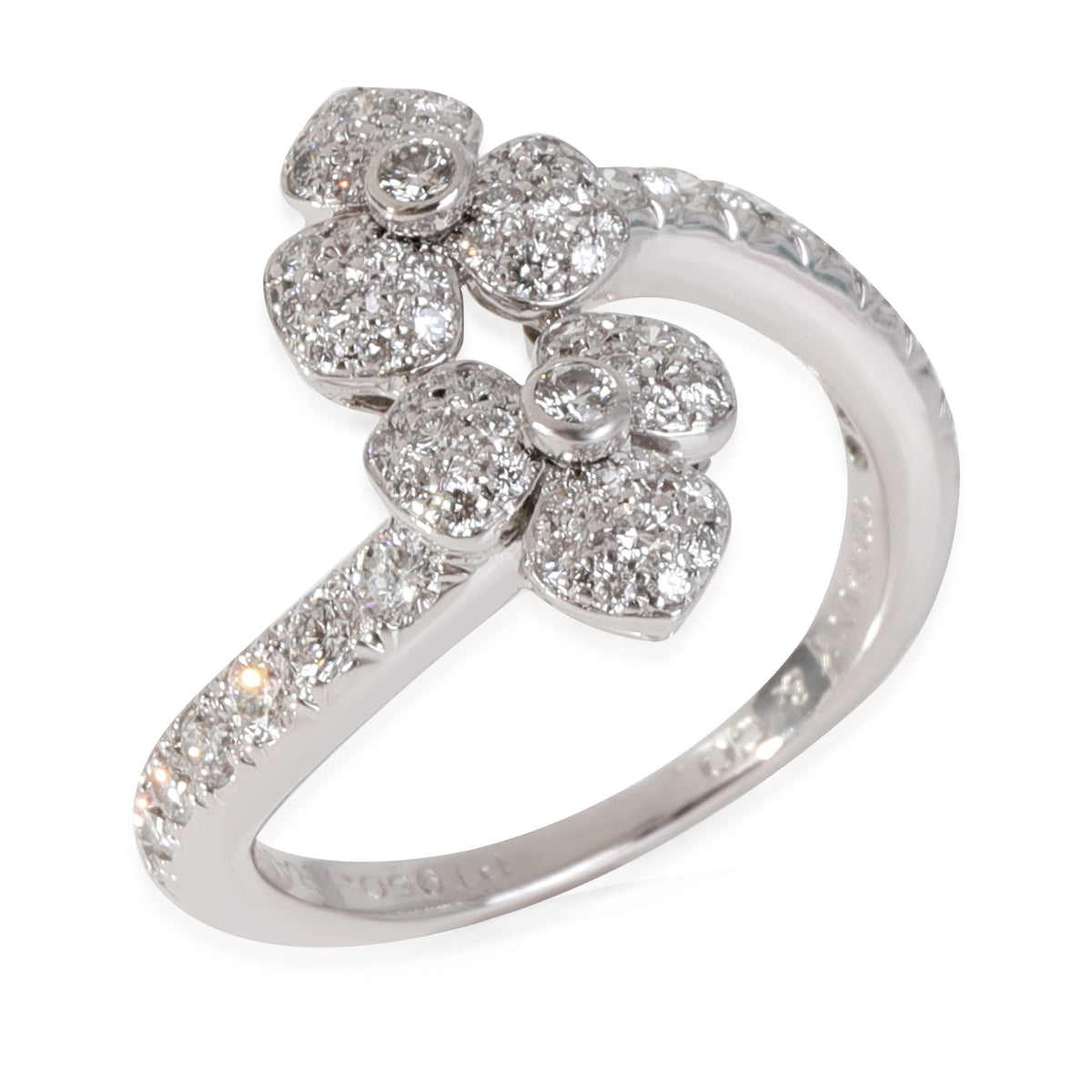 Petal Bypass Diamond Ring in 950 Platinum 0.65 CTW F507231