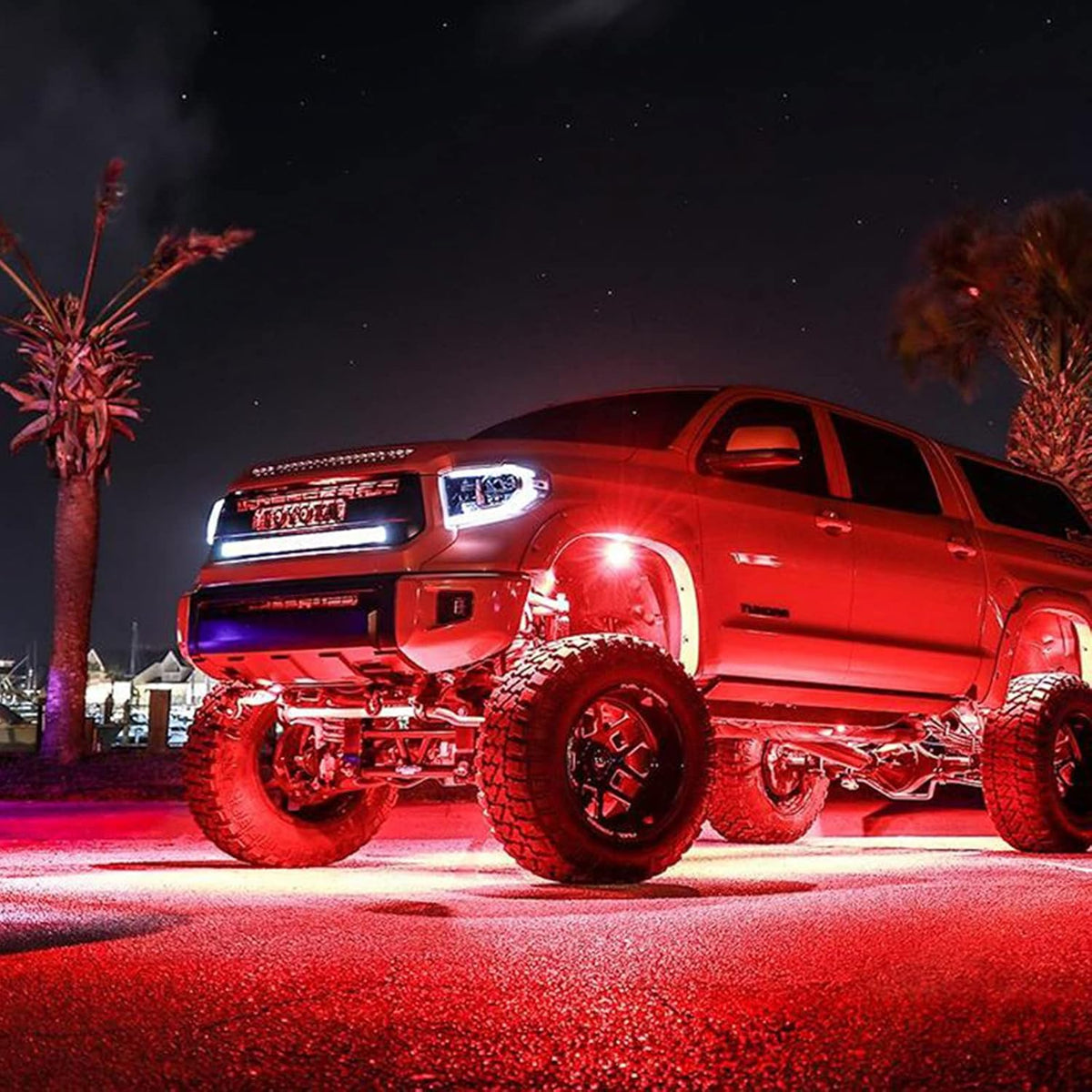 Multicolor 64 LEDs Waterproof Offroad Rock Lights Pack of 2 V317