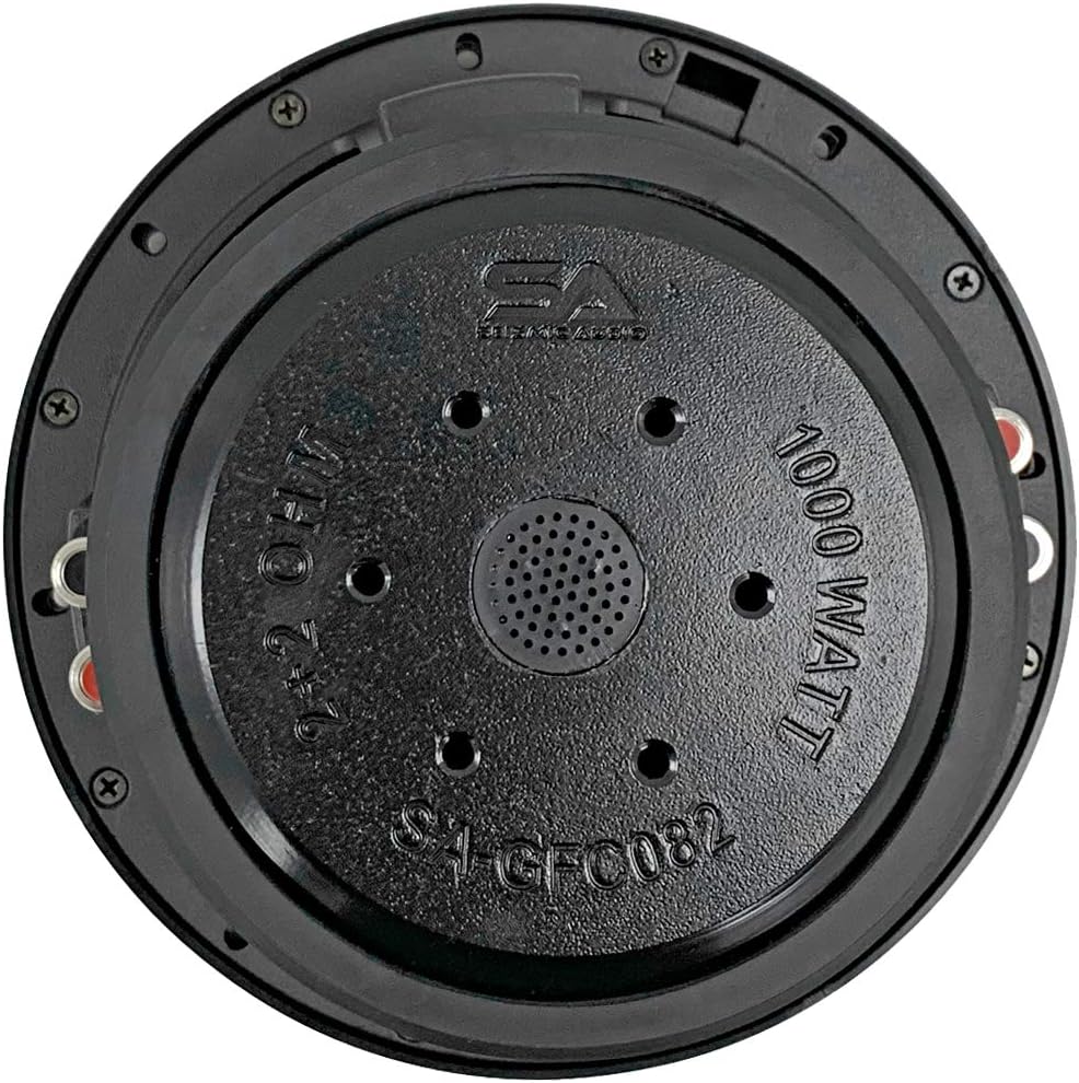 8 Inch 1000 Watt Max Power Dual 4 Ohm Car Audio Subwoofer M1620