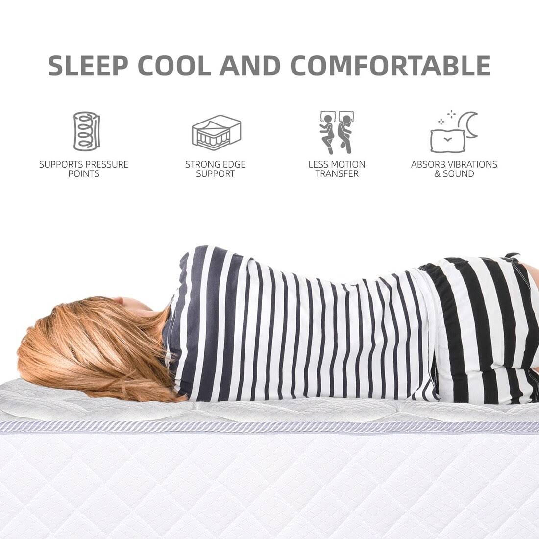 White Full Mattress P5808