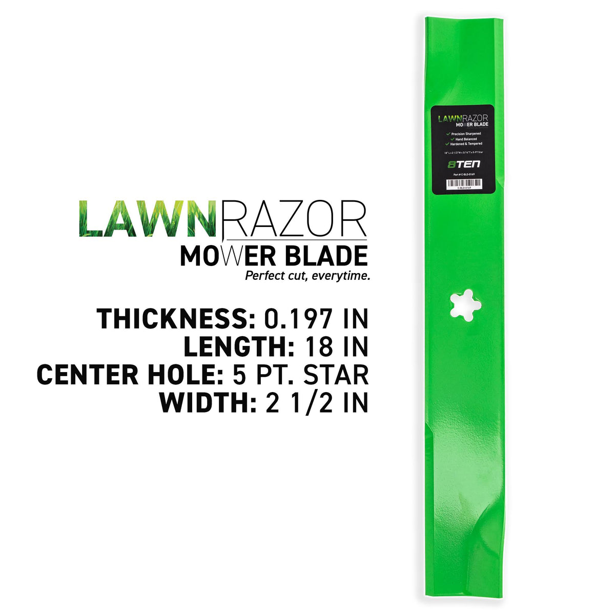 9 Pack Lawn Mower Blade P950267