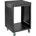 12U Steel Equipment Rack with 3 Casters J6584