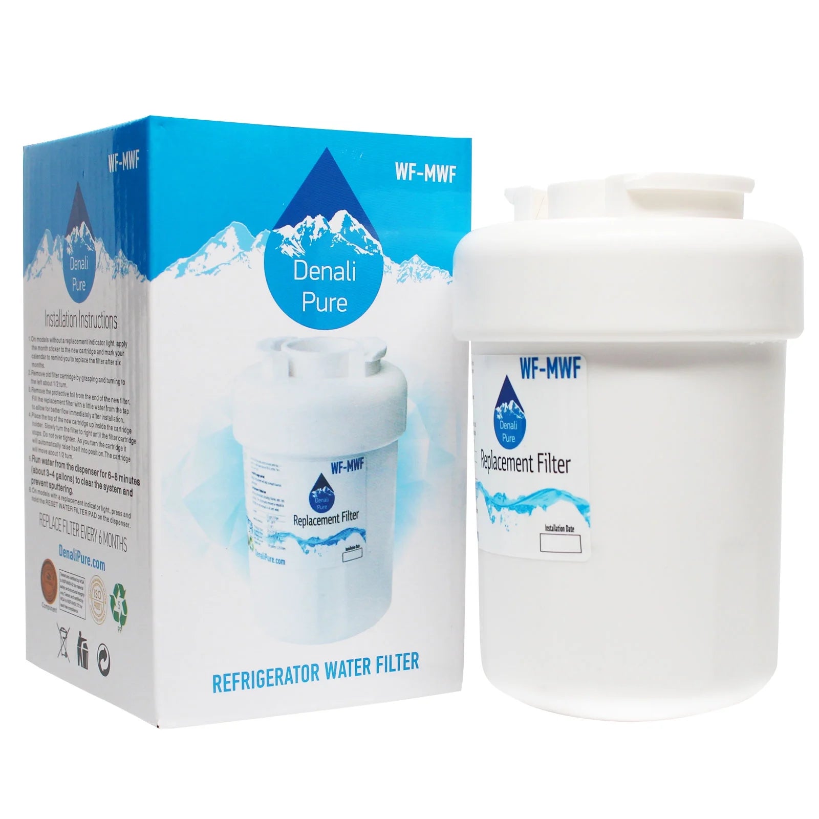 2-Pack Replacement Refrigerator Water Filter Q47612