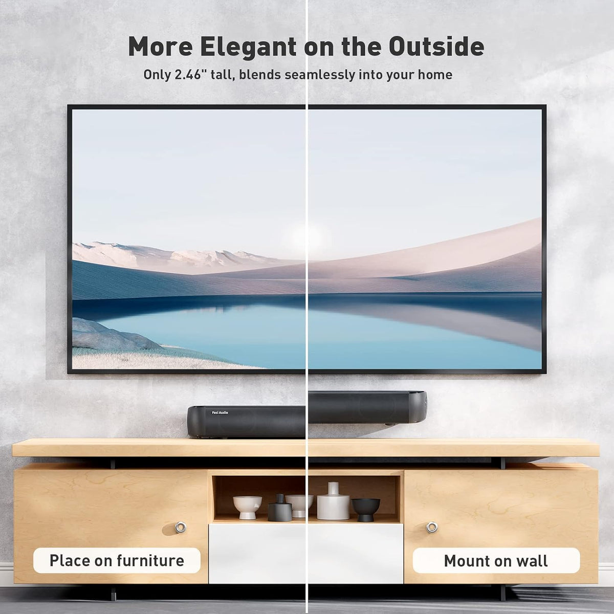 18.35-Inch Bluetooth Sound Bar with HDMI ARC W149941