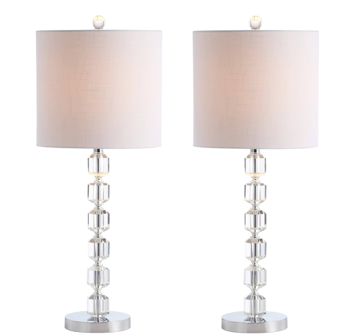 27.5 in. Chrome/Clear LED Table Lamp F903008
