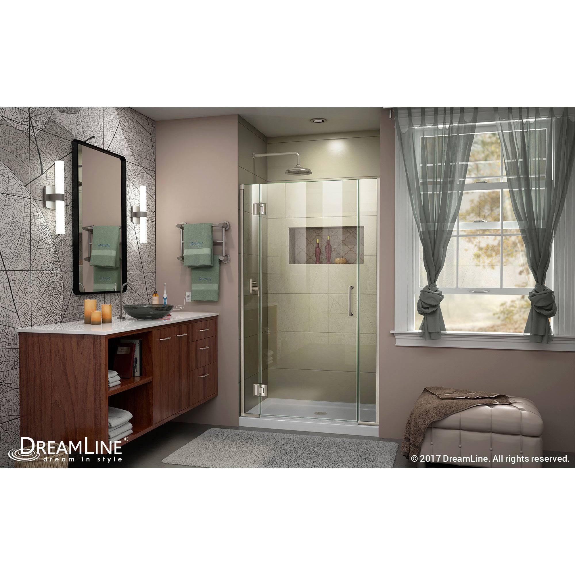 72 x 29 in. Chrome Hinged Shower Door S24427