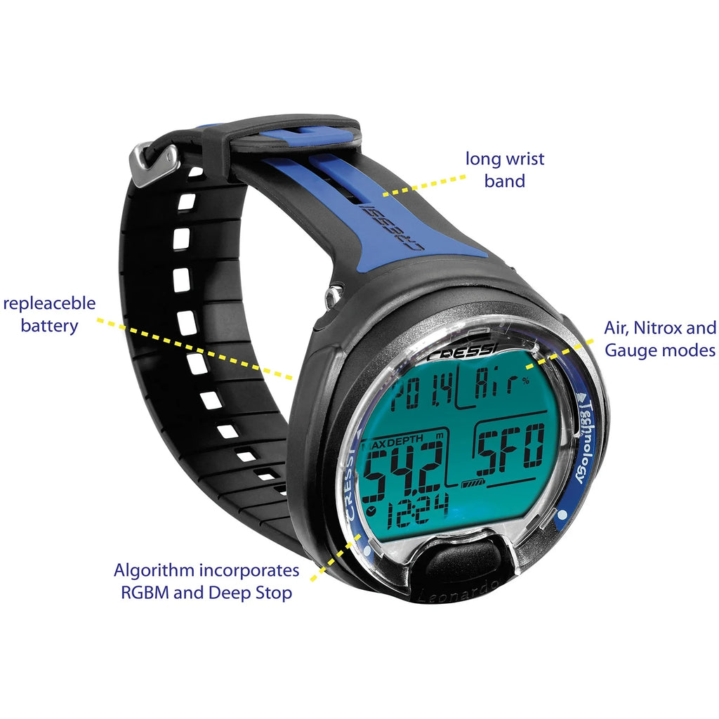 Black and White Wrist Diving Computer E754473