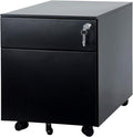 White 2 Drawer Steel File Cabinet with Lock D3500