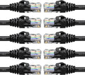 Cat6 Ethernet Cable 3 ft (100-Pack) Black P6119
