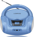 CD Player Boombox Portable Stereo Audio Morandi Blue Pack of 2 X639