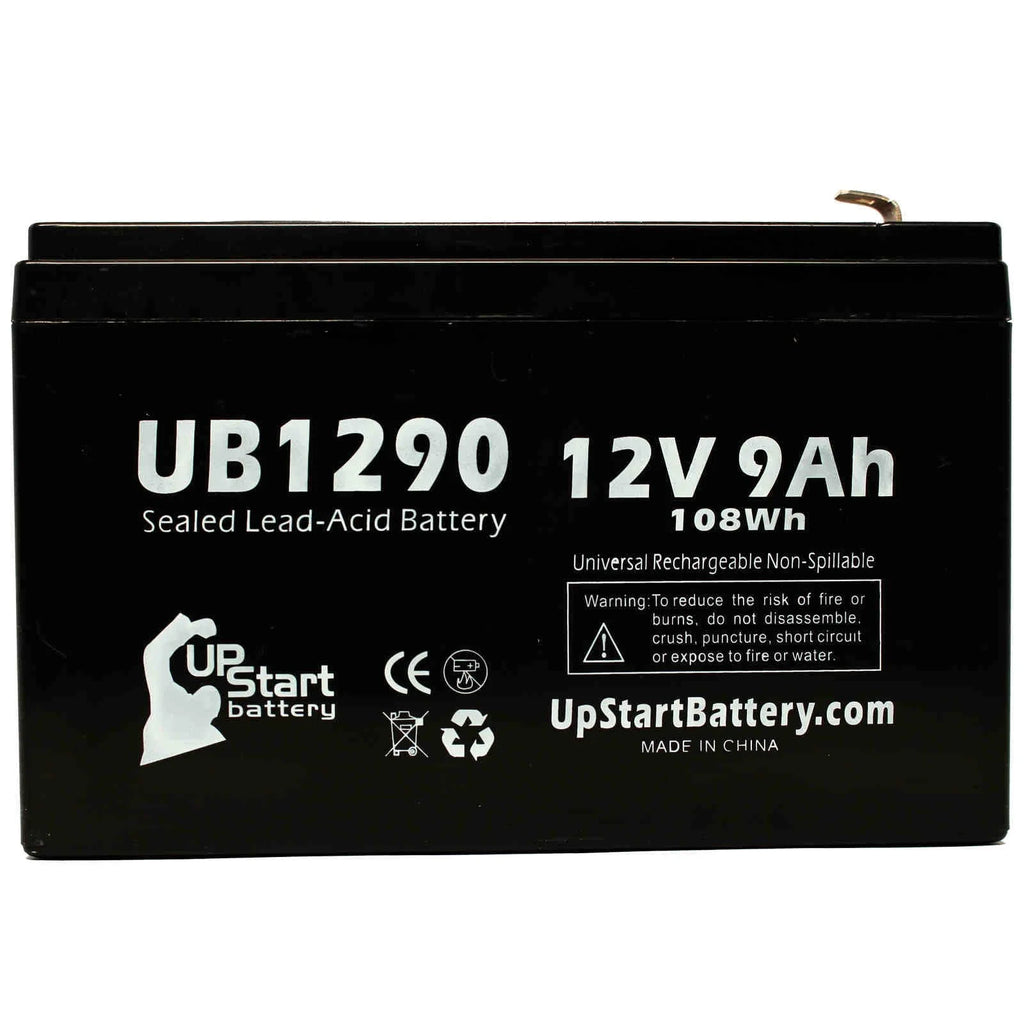 5x Pack Replacement Sealed Lead Acid Battery (12V, 9Ah, 9000mAh, AGM, SLA) with F1 Terminal Adapters N145