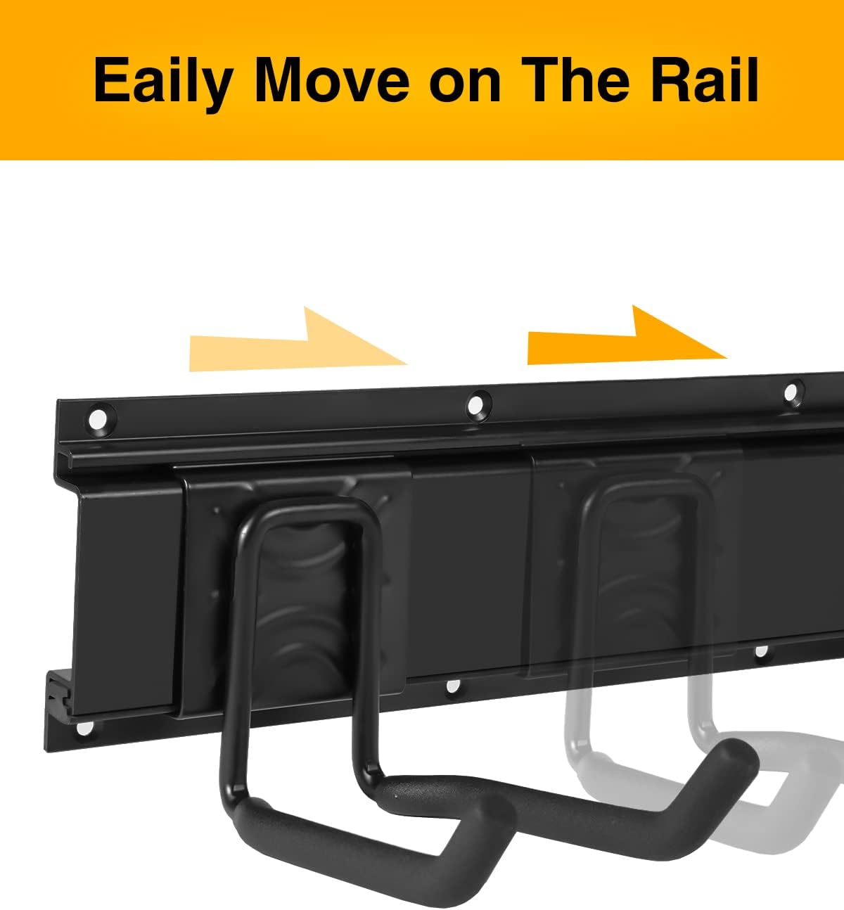 64INCH 4 Rail Aluminum Steel Wall Mount Tool Organizer, Pack of 2 X609233