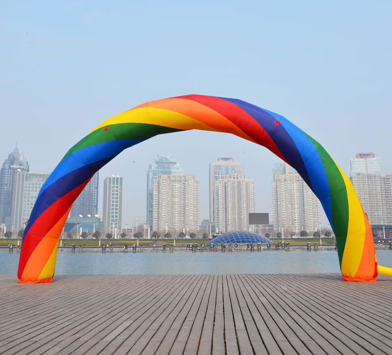 32.8ft Inflatable Rainbow Arch Oxford Fabric D135