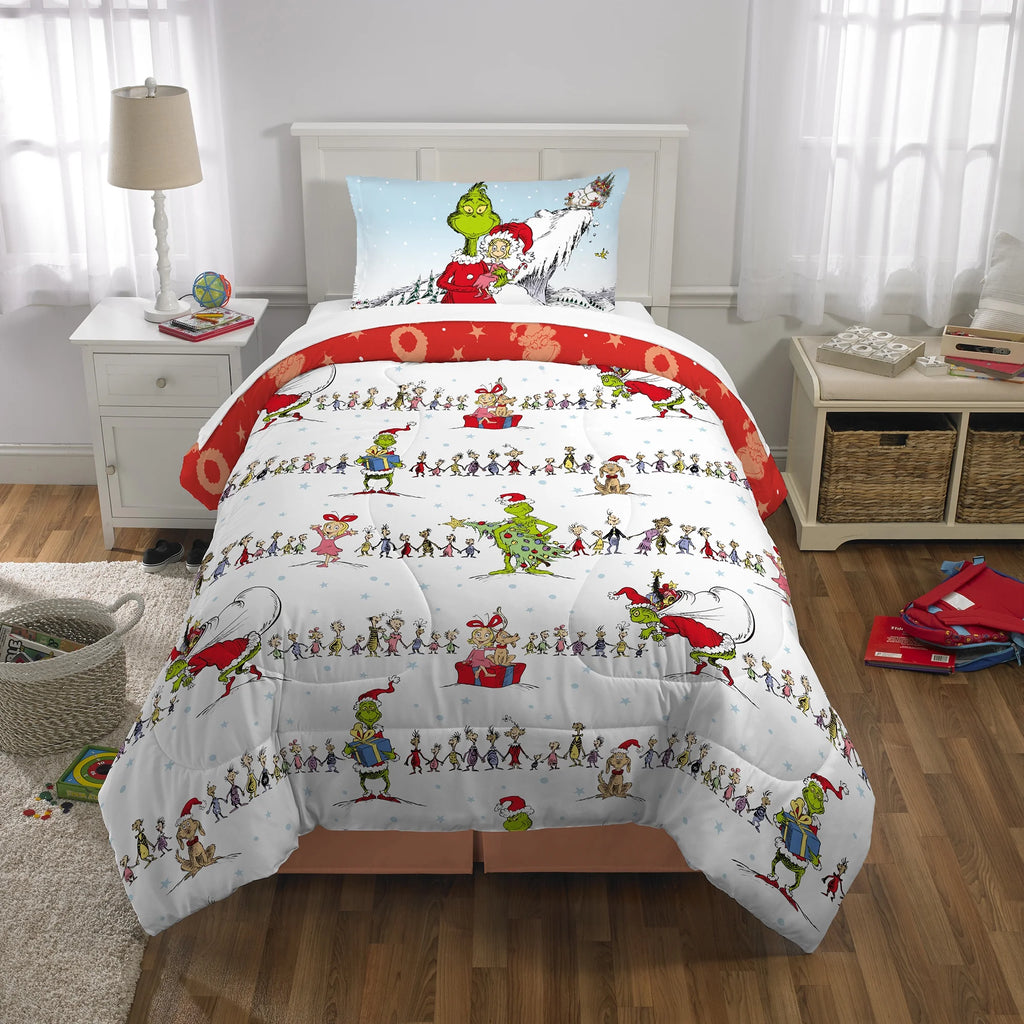 Twin/Full Reversible Comforter and Pillowcase Set K3033