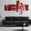 Brown 60 in. x 32 in. 4 Panels Canvas Print T467