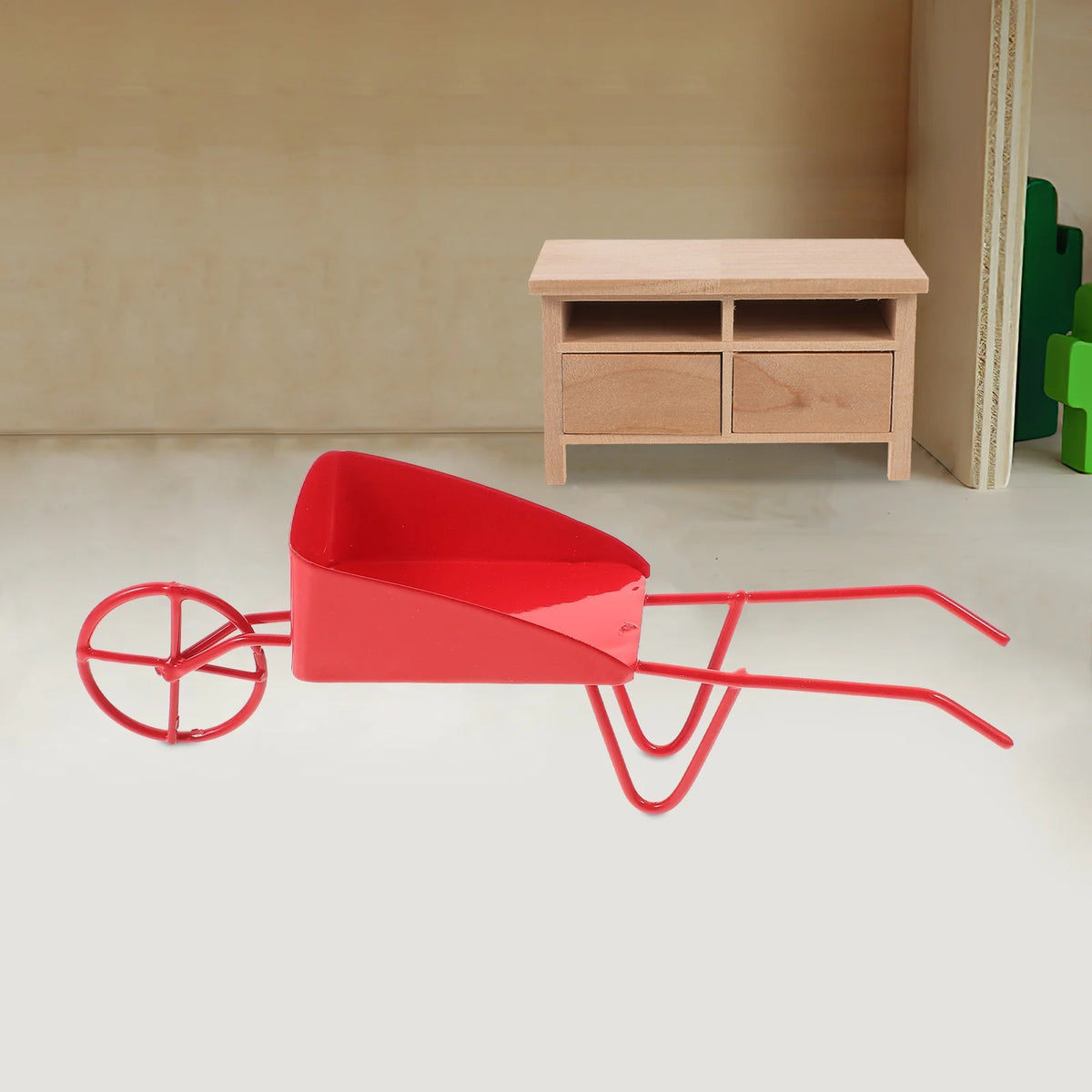 Miniature Vintage Metal Wheelbarrow Z91017