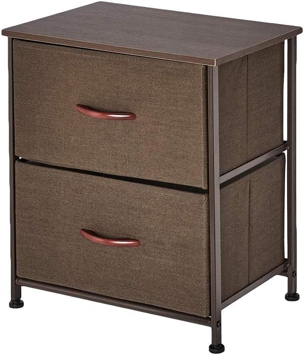 Foldable 4 Drawers Storage Organizer Unit Vertical Dresser Coffee A903