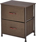 Foldable 4 Drawers Storage Organizer Unit Vertical Dresser Coffee A903