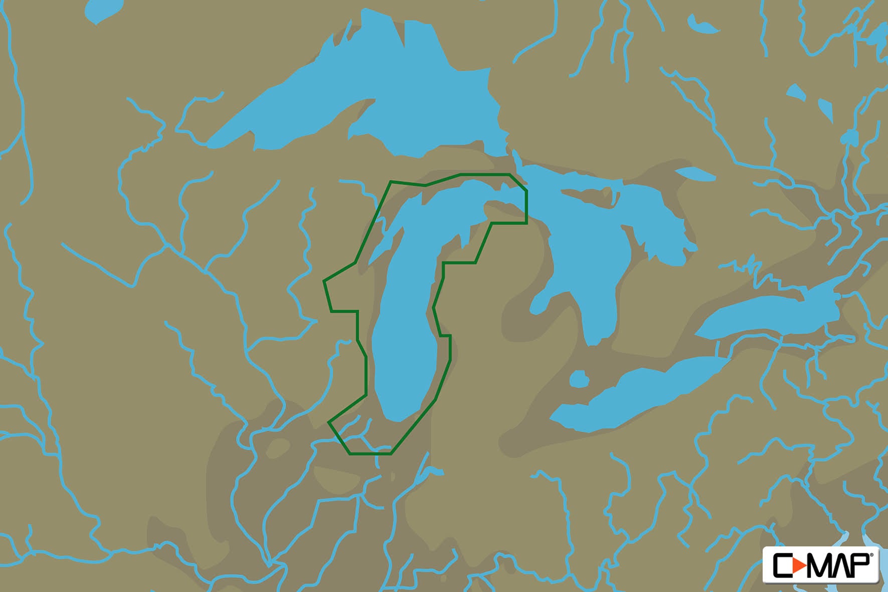 Lake Michigan by C-MAP W418708
