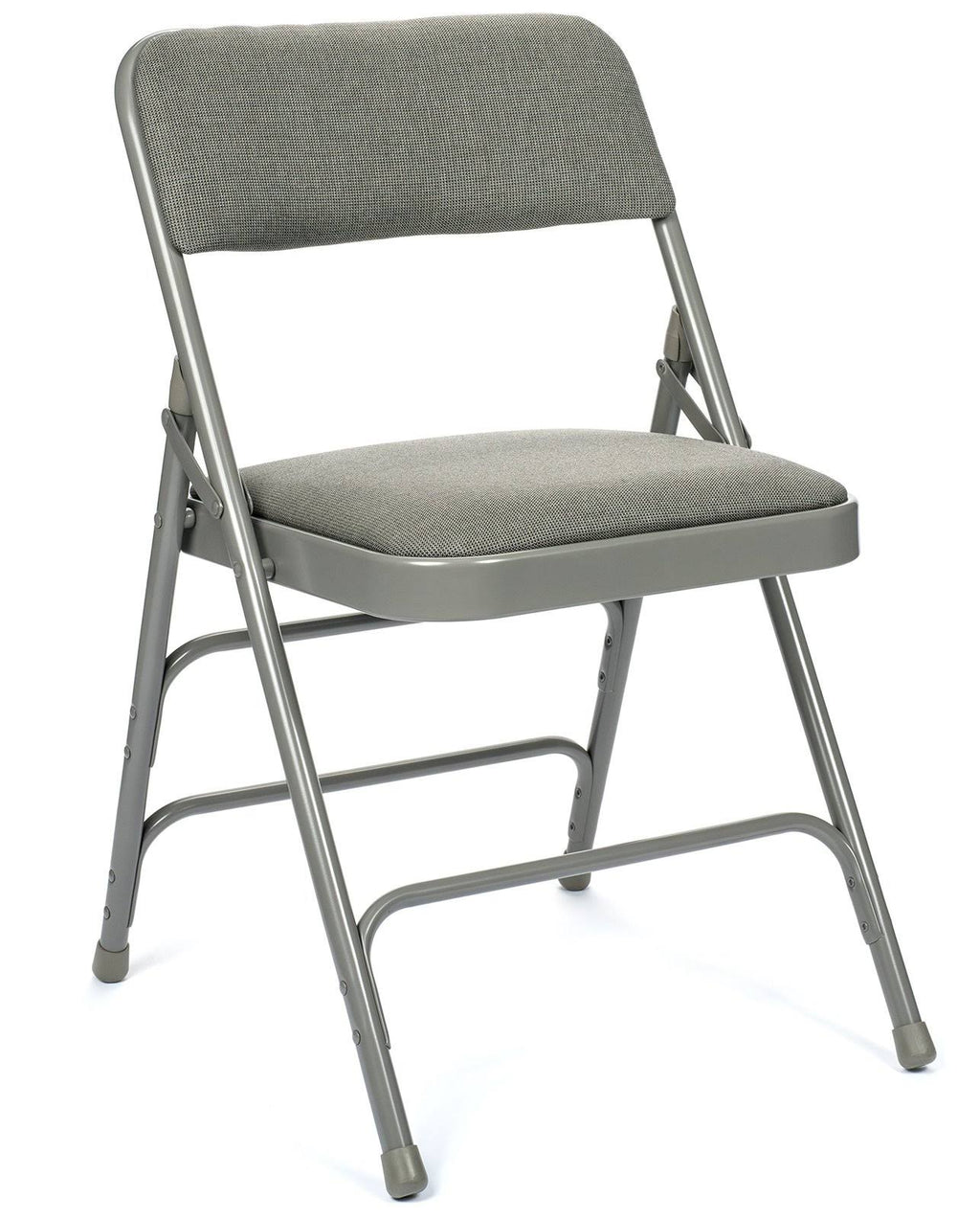 Folding Card Table and Fabric Padded Chair Set, Gray M21497