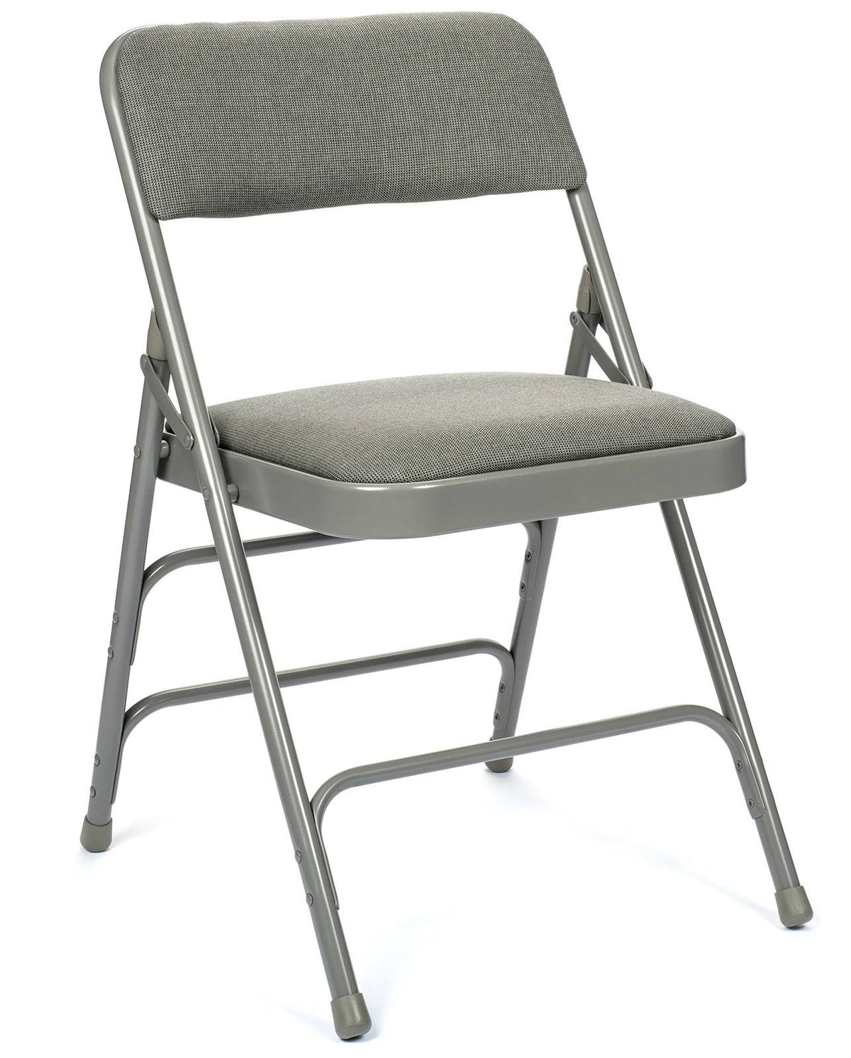 Folding Card Table and Fabric Padded Chair Set, Gray M21497