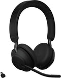 Jabra Evolve2 65 UC Wireless Headset, Stereo, Black, Bluetooth, 37 Hours Battery Life K356