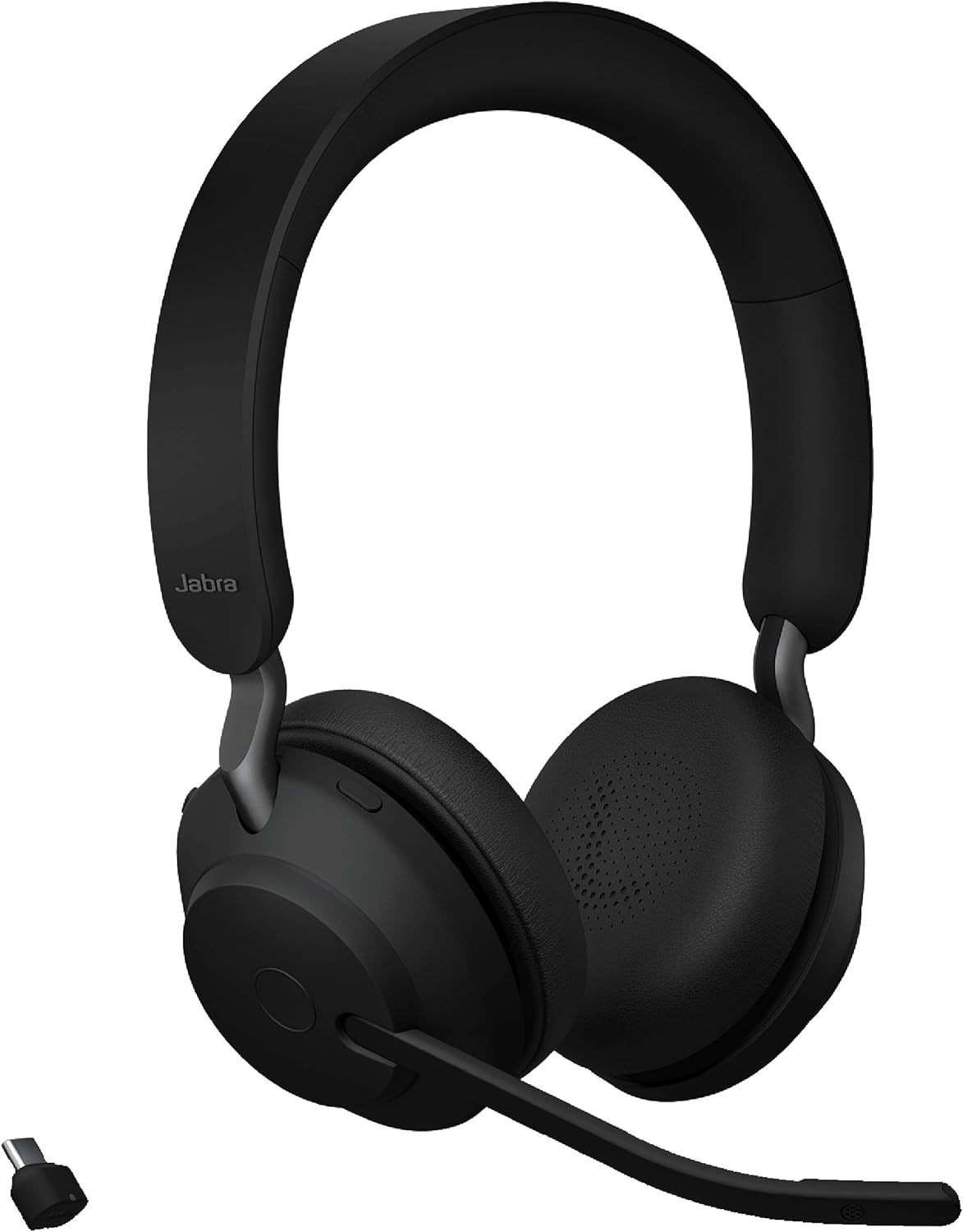 Jabra Evolve2 65 UC Wireless Headset, Stereo, Black, Bluetooth, 37 Hours Battery Life K356