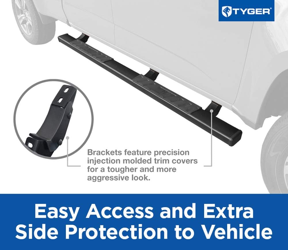 Black Side Step Running Boards D879