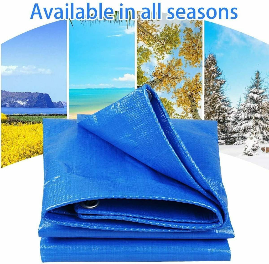 40x60 6 Mil Waterproof Poly Tarpaulin with Reinforced Edges A5146