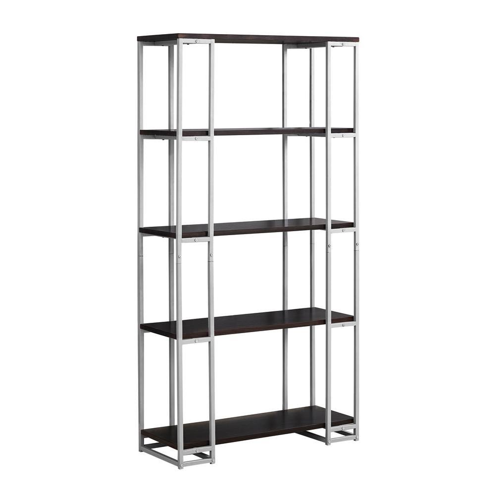 Cappuccino with Silver Metal Etagere R5264