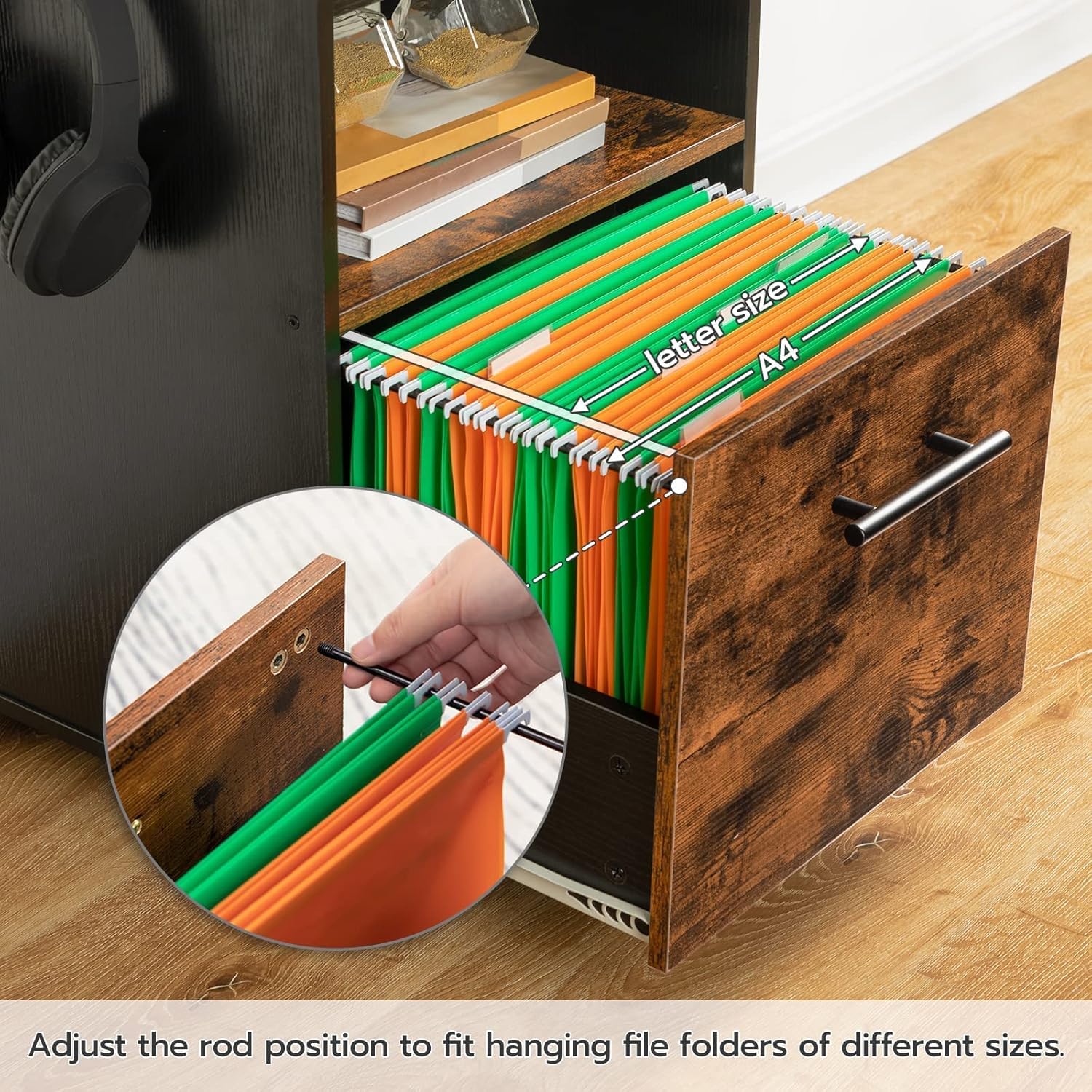 Mobile Pedestal with Drawer and Enclosure S48240