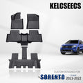 Black Waterproof TPE Car Mats for Kia Sorento 6 Seat 2021 2022 Y22190