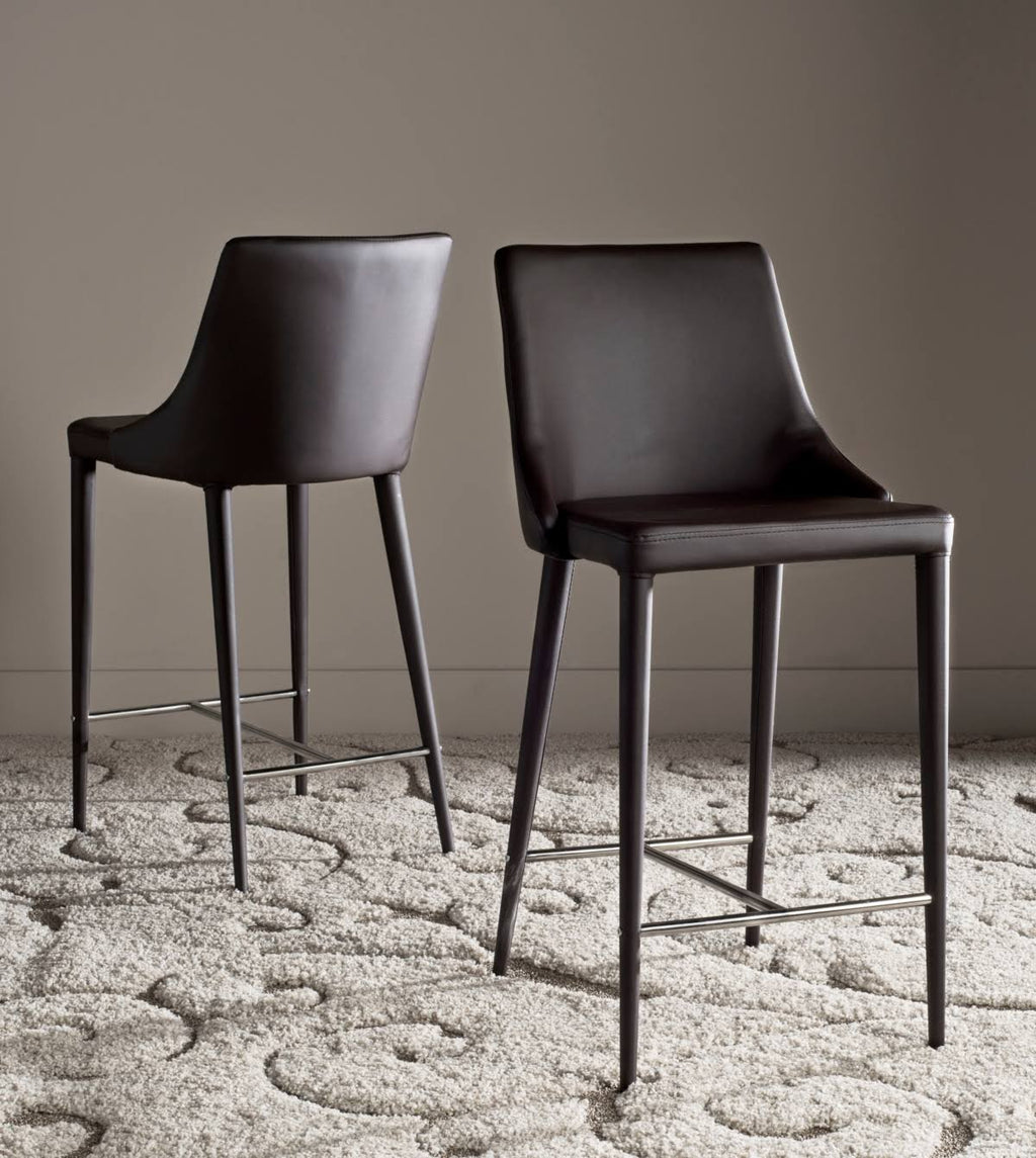 Black Counter Stool Set of 2 K409