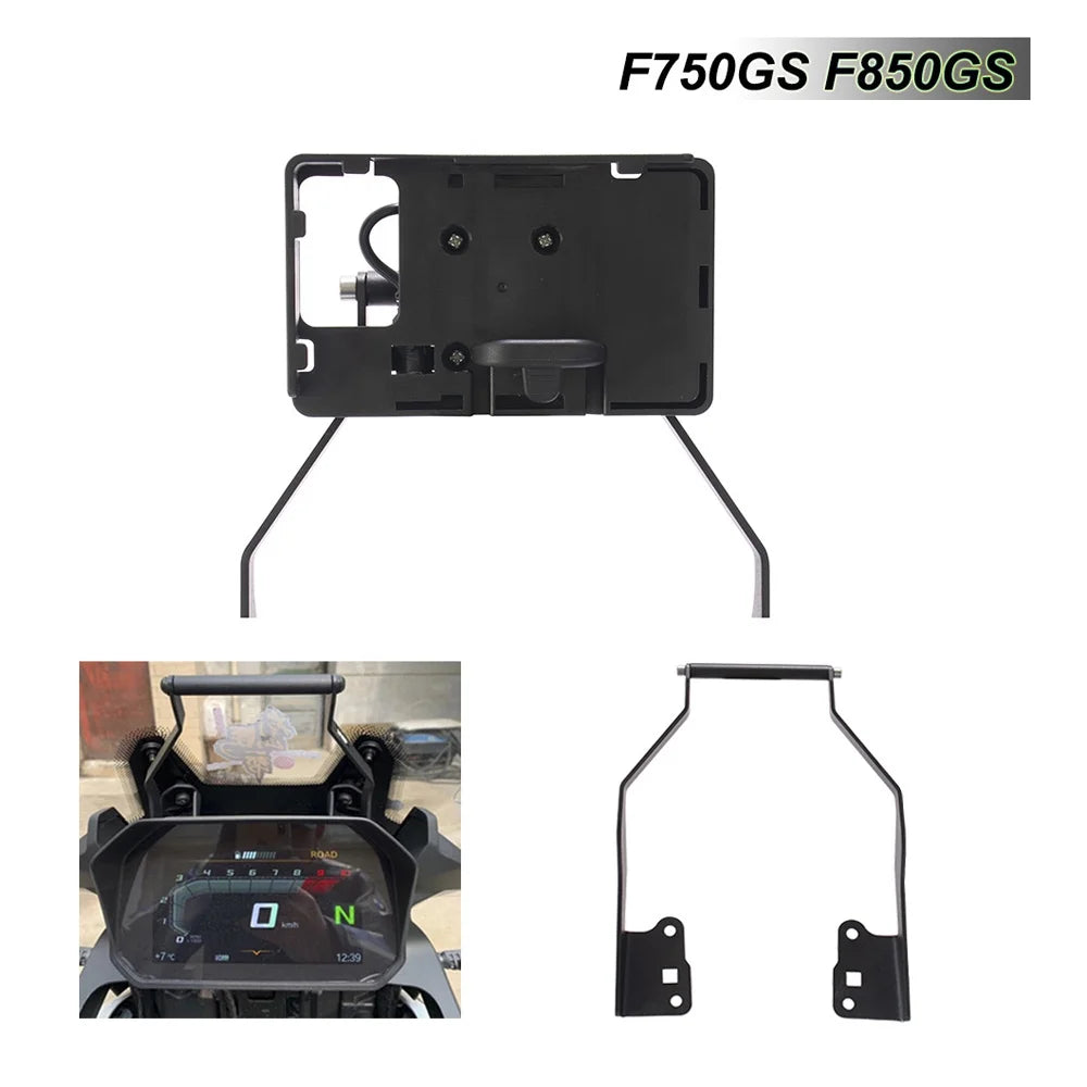 Motorcycle Navigation Bracket Mobile Phone Holder Charging Bracket W722375