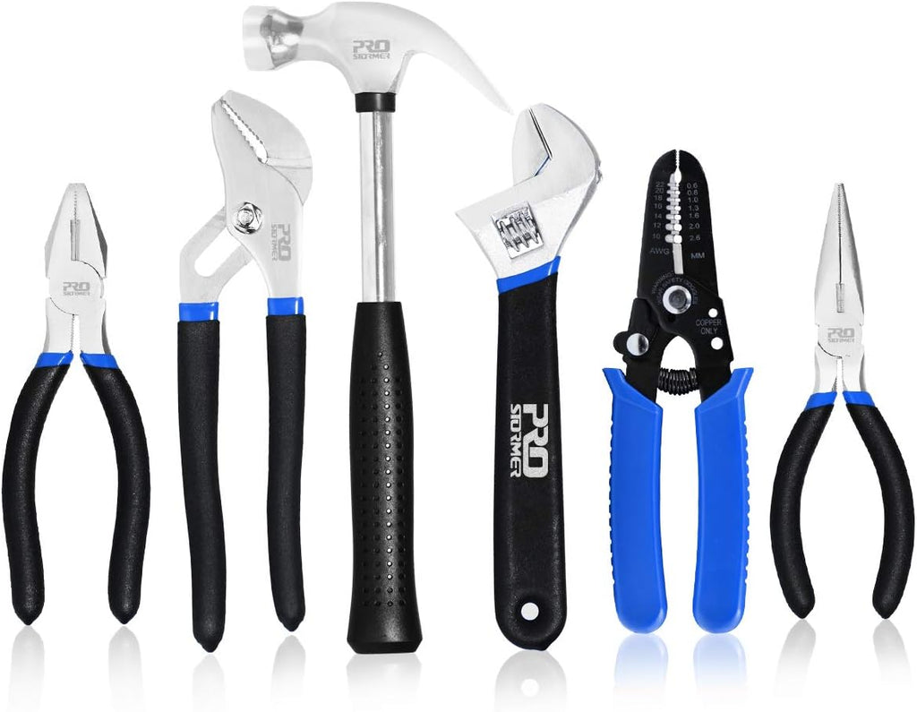 198-Piece General Household Hand Tool Set with Storage Bag V82986