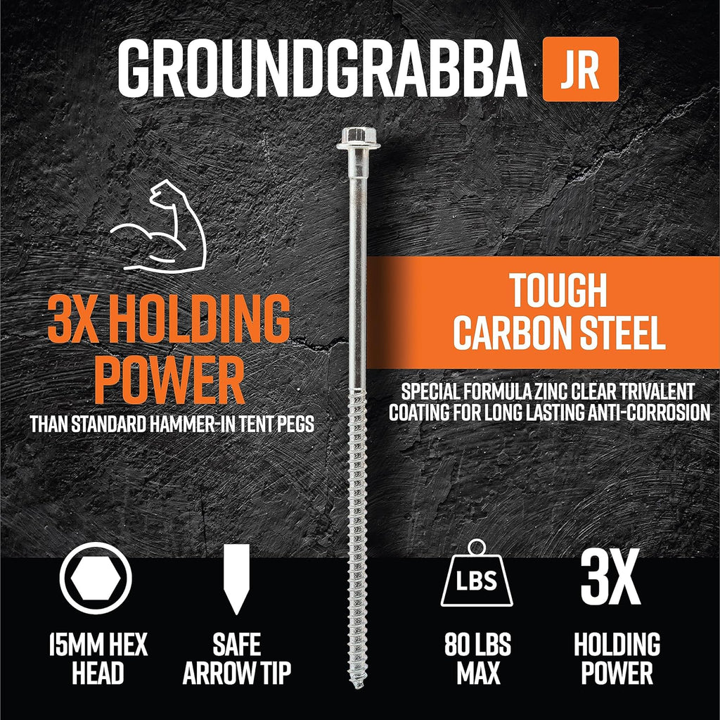 11 Inch 6 Pack Screw-In Ground Anchors R44364
