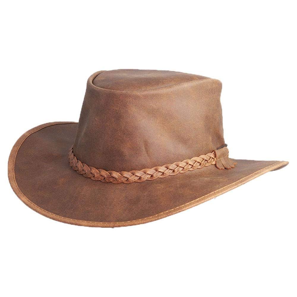 Copper Leather Hat I398
