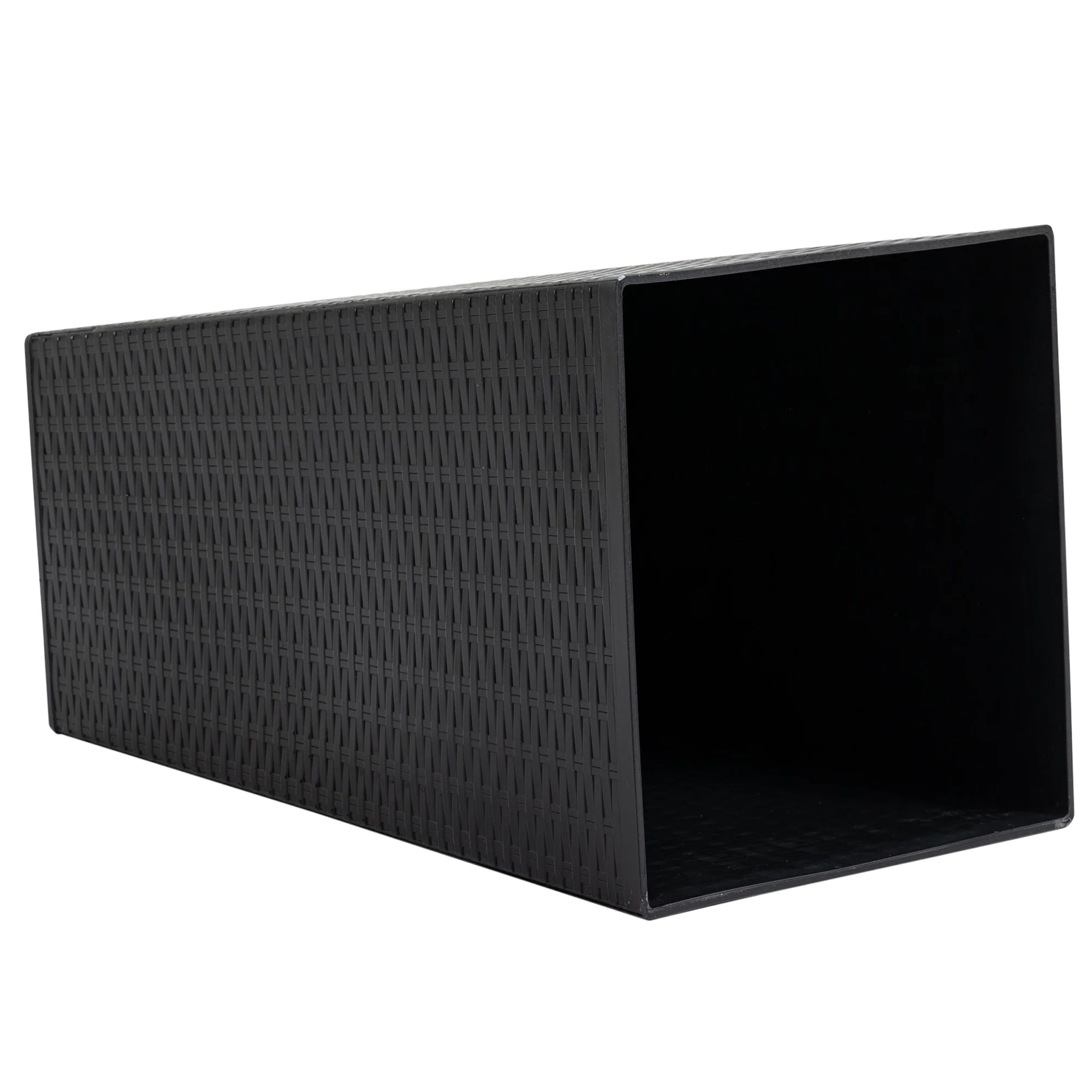 Black Set of 3 Tall Planters with Drainage Hole K7184