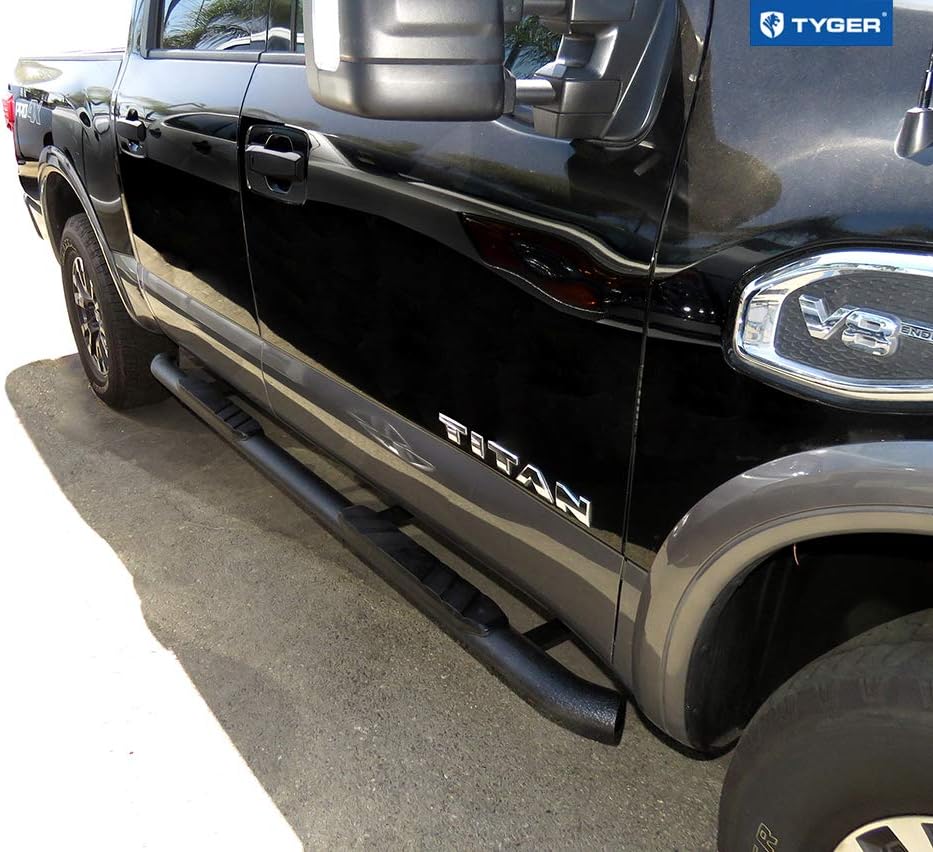 Textured Black 3.5" Side Step Nerf Bars Y440