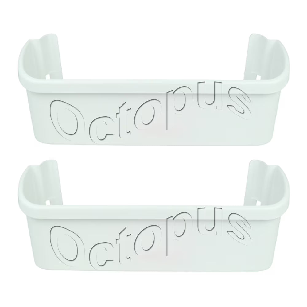 White Refrigerator Door Bin Shelf 2 Pack H597455