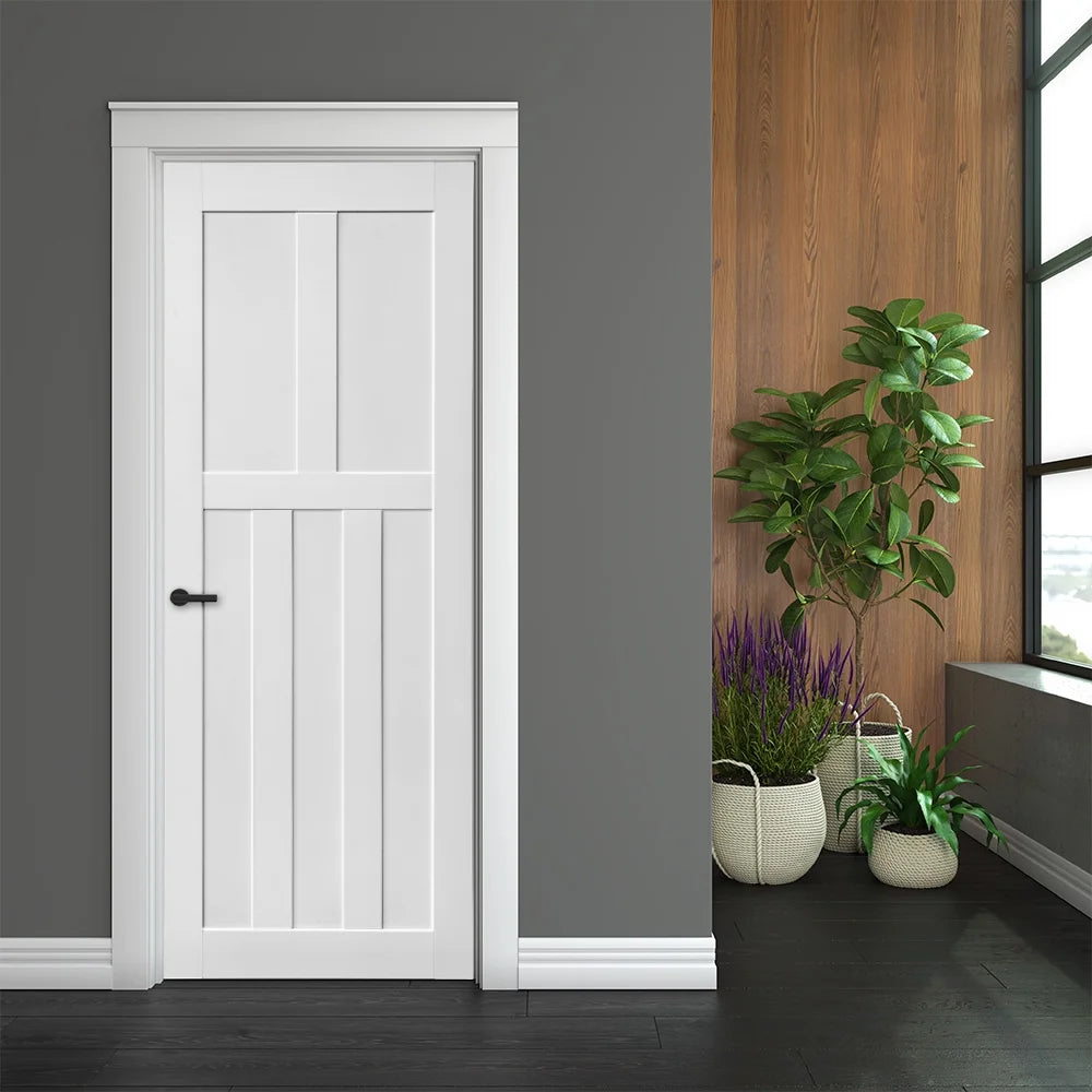 32" x 80" Unfinished Solid Wood Barn Door Slab V3377