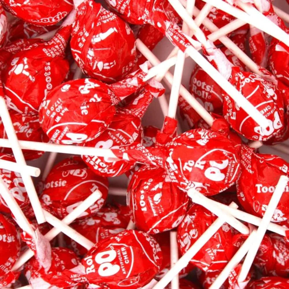 Cherry Tootsie Pops - 2 LB Bulk Bag Y774400